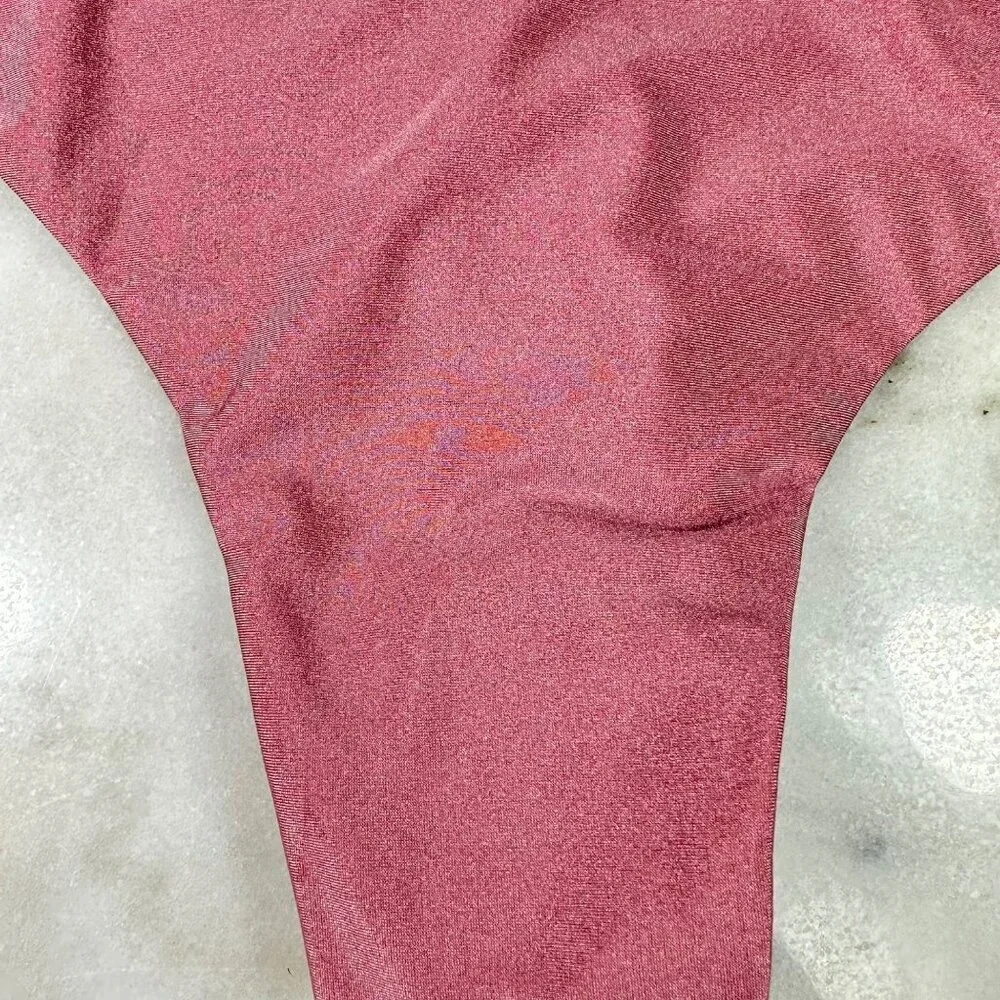 VDM Pink And‎ Purple Reversible Mid-Coverage Bottom Size Medium